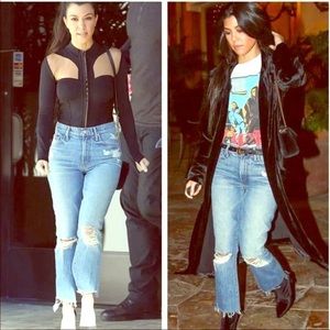 Mother insider crop step fray jeans